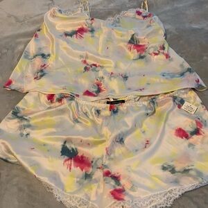 INC International Concepts Multicolor Satin Pajama Set